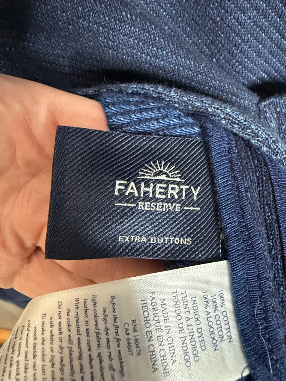 NWT Faherty Inlet Knit Blazer - Deep Navy Melange